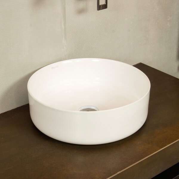 LaVita Merida umyvadlo 35.5x35.5 cm kulatý na pult bílá lesk 5908211479750