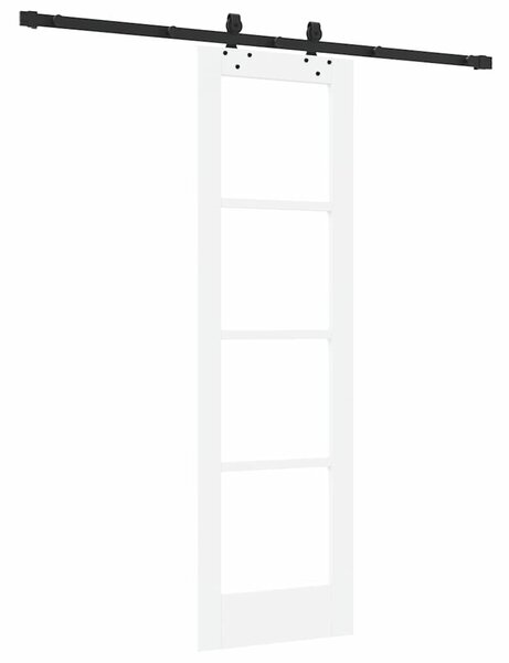 Posuvné dveře ORKDAL 61 x 198,5 cm Masivní borové dřevo a sklo 3332154