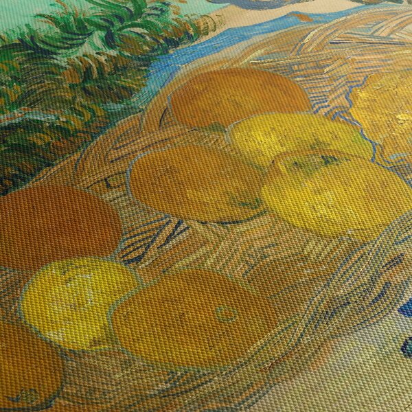 Obraz - Vincent van Gogh, Still Life of Oranges and Lemons with Blue Gloves, reprodukce (125x70 cm)