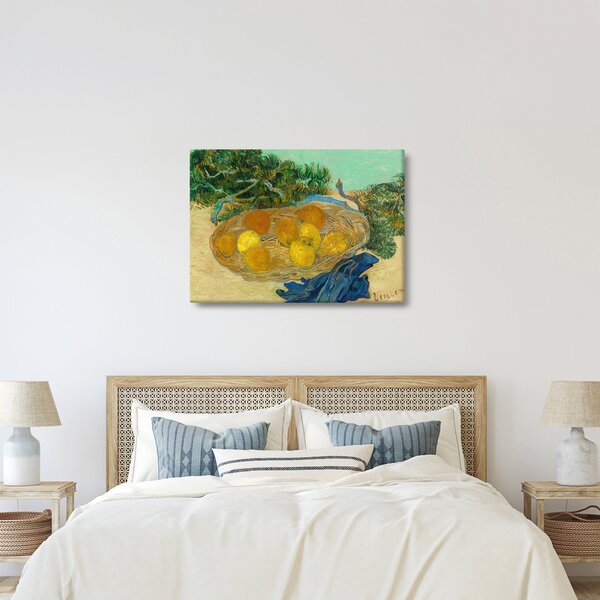 Obraz - Vincent van Gogh, Still Life of Oranges and Lemons with Blue Gloves, reprodukce (70x50 cm)