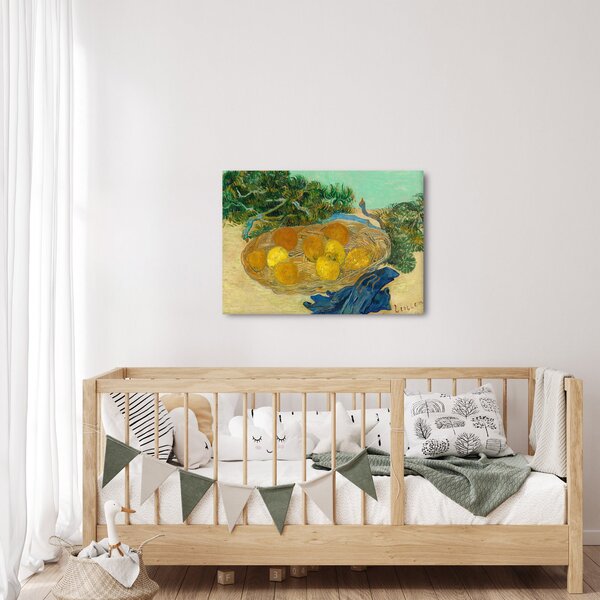 Obraz - Vincent van Gogh, Still Life of Oranges and Lemons with Blue Gloves, reprodukce (70x50 cm)