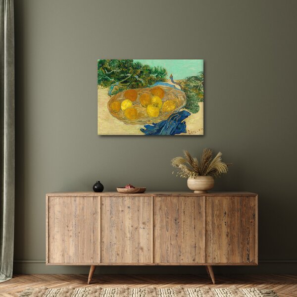 Obraz - Vincent van Gogh, Still Life of Oranges and Lemons with Blue Gloves, reprodukce (70x50 cm)