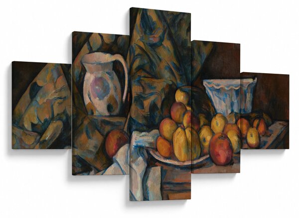 Obraz - Paul Cézanne, Still Life with Apples and Peaches, reprodukce (125x70 cm)