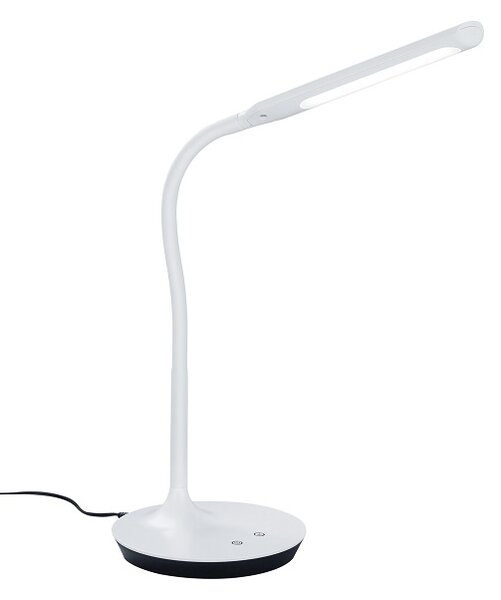 Trio Leuchten 527090131 POLO - Dotykem stmívatelná bílá lampička se změnou barvy světla, LED 5W, 3000 + 4000 + 5000K (Stolní lampička ideální na pracovní stolek)