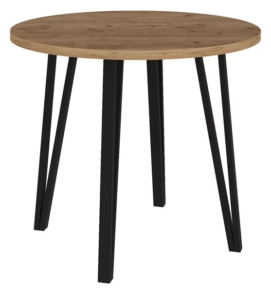 Kulatý jídelní stůl Houseland Xana 90 cm dub Castello medový