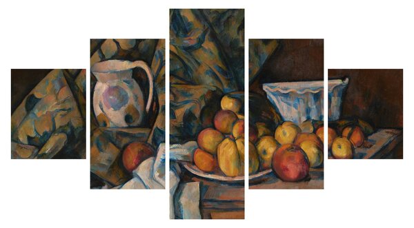 Obraz - Paul Cézanne, Still Life with Apples and Peaches, reprodukce (125x70 cm)