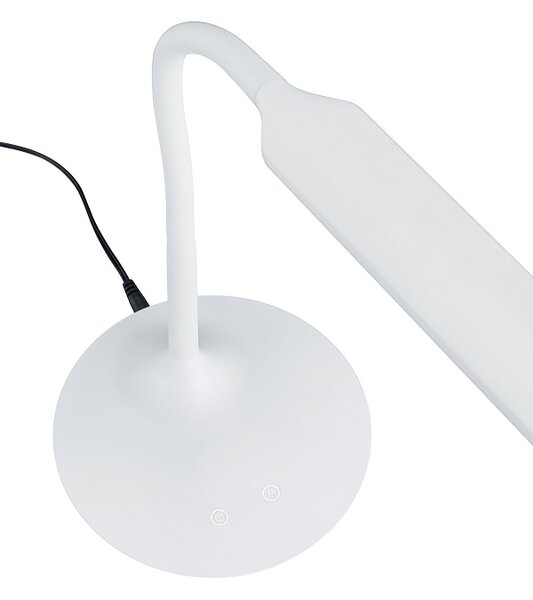 Trio Leuchten 527090131 POLO - Dotykem stmívatelná bílá lampička se změnou barvy světla, LED 5W, 3000 + 4000 + 5000K (Stolní lampička ideální na pracovní stolek)