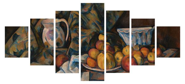 Obraz - Paul Cézanne, Still Life with Apples and Peaches, reprodukce (210x100 cm)