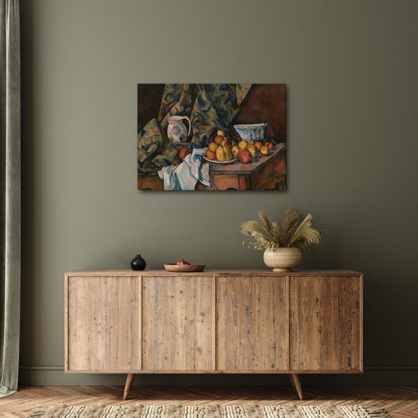 Obraz - Paul Cézanne, Still Life with Apples and Peaches, reprodukce (70x50 cm)