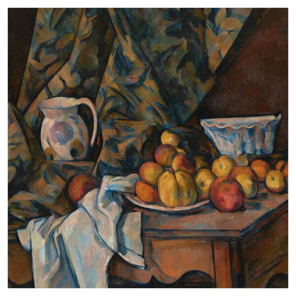Obraz - Paul Cézanne, Still Life with Apples and Peaches, reprodukce (30x30 cm)