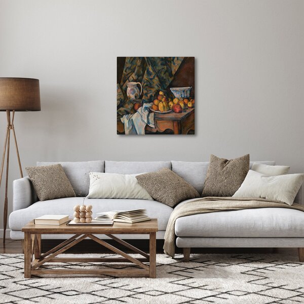 Obraz - Paul Cézanne, Still Life with Apples and Peaches, reprodukce (30x30 cm)
