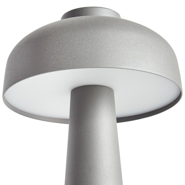 LED bezdrátová stolní lampa AGUSAN se stmívačem Kov Šedá