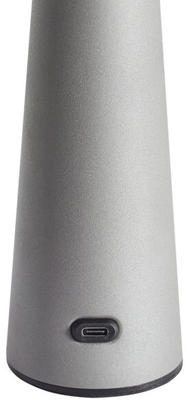 LED bezdrátová stolní lampa AGUSAN se stmívačem Kov Šedá