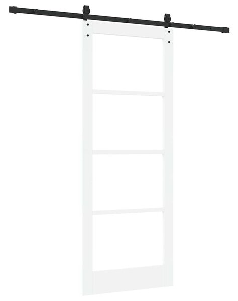 Posuvné dveře 83 x 211 cm Masivní borové dřevo a sklo 3332392
