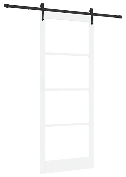 Posuvné dveře 93 x 232 cm Masivní borové dřevo a sklo 3332404