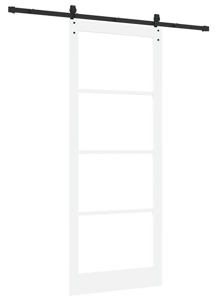 Posuvné dveře 93 x 232 cm Masivní borové dřevo a sklo 3332404