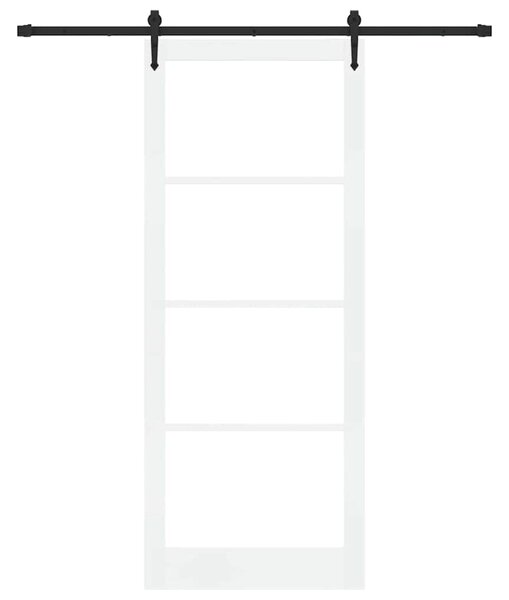 Posuvné dveře 93 x 232 cm Masivní borové dřevo a sklo 3332404