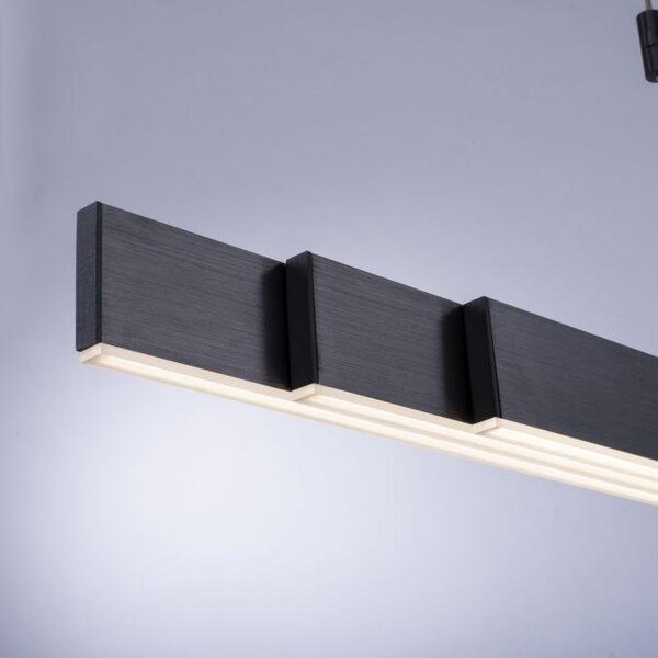 Paul Neuhaus Závěsné LED svítidlo PURE-MOTO, 3x13W, d. 120 cm, 2700-5000K, nastavitelné Barva: Zlatá