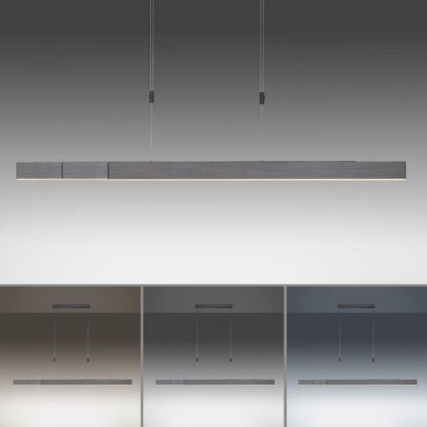 Paul Neuhaus Závěsné LED svítidlo PURE-MOTO, 3x13W, d. 120 cm, 2700-5000K, nastavitelné Barva: Zlatá