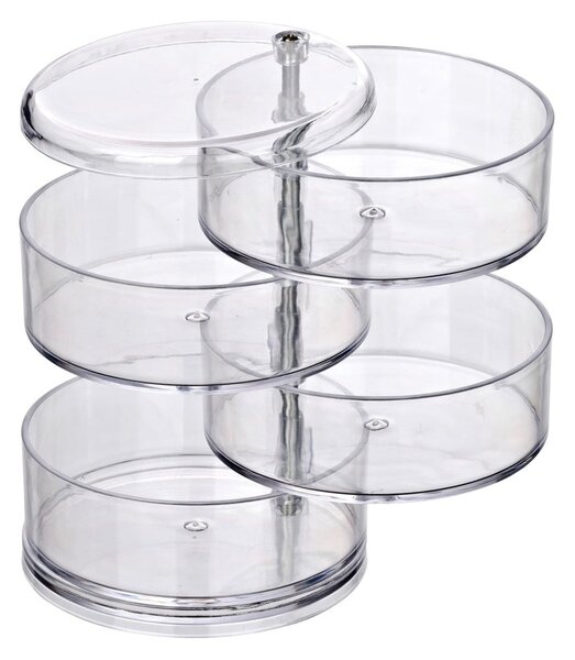 Kosmetický organizér se 4 přihrádkami Wenko Transparent