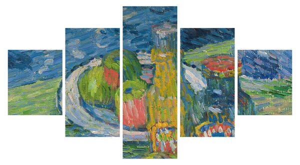 Obraz - Alexej von Jawlensky, Still Life with Bottles and Fruit, reprodukce (125x70 cm)