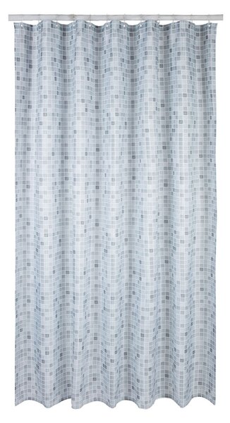 LIVARNO home Sprchový závěs, 180 x 200 cm (šedá mozaika) (100344172004)