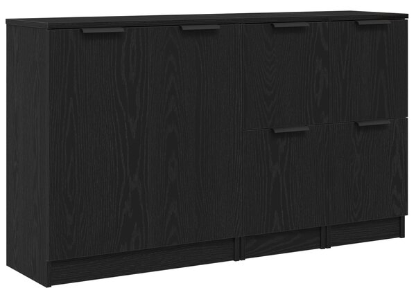 Servírovací skříň 3 ks Černý dub 120 x 30 x 70 cm 3332500