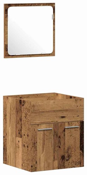 Sada koupelnového nábytku 4 ks Staré dřevo 41 x 38,5 x 46 cm 3332492