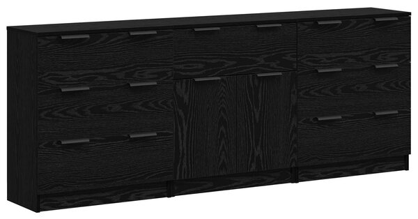 Servírovací skříň 3 ks Černý dub 181 x 30 x 70 cm 3332521