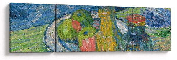 Obraz - Alexej von Jawlensky, Still Life with Bottles and Fruit, reprodukce (170x50 cm)