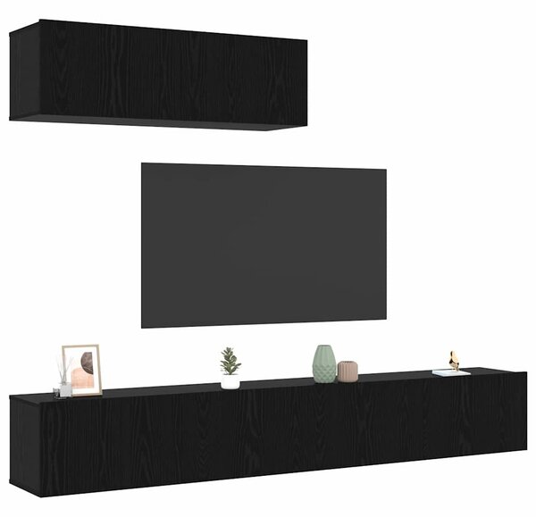 Sestava TV skříněk 3 ks Černý dub Kompozitní dřevo 3332502