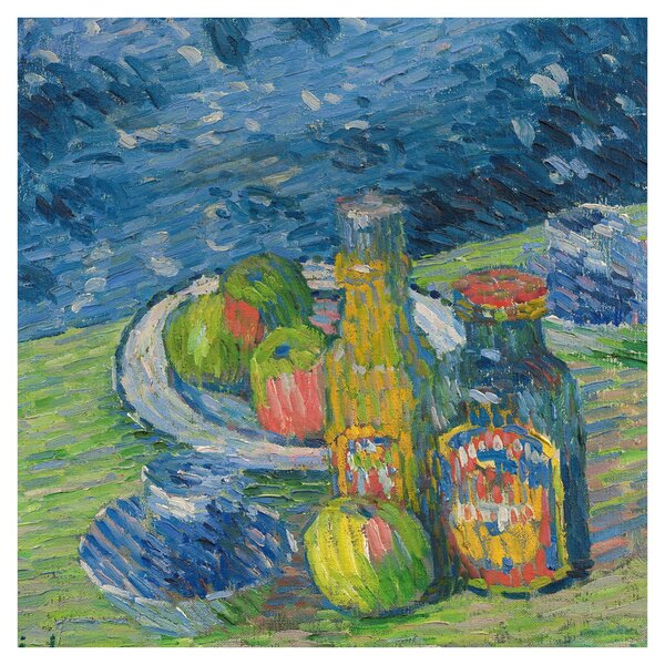 Obraz - Alexej von Jawlensky, Still Life with Bottles and Fruit, reprodukce (30x30 cm)