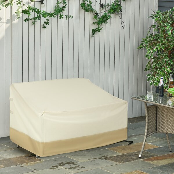 Ochranný obal Outsunny pro 2-3 místnou lavičku - Voděodolný obal na zahradní nábytek, ochrana proti dešti a slunci 152x87x59/79cm, 600D Oxfordská tkan