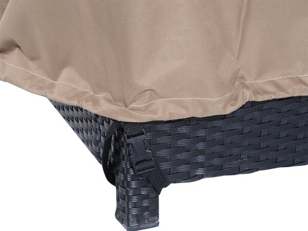 Ochranný obal Outsunny pro 2-3 místnou lavičku - Voděodolný obal na zahradní nábytek, ochrana proti dešti a slunci 152x87x59/79cm, 600D Oxfordská tkan