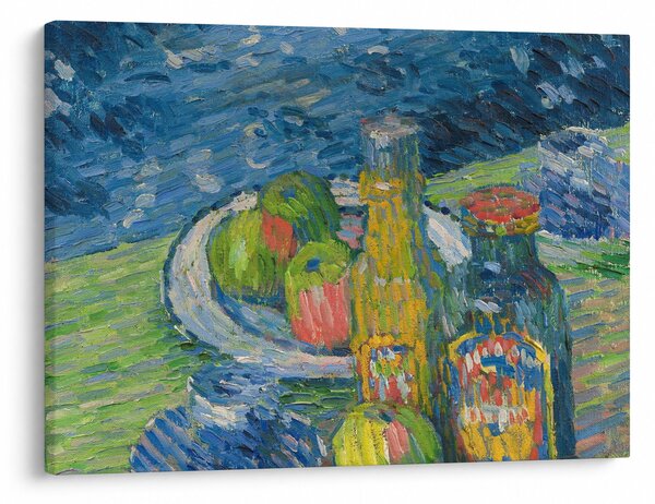 Obraz - Alexej von Jawlensky, Still Life with Bottles and Fruit, reprodukce (70x50 cm)