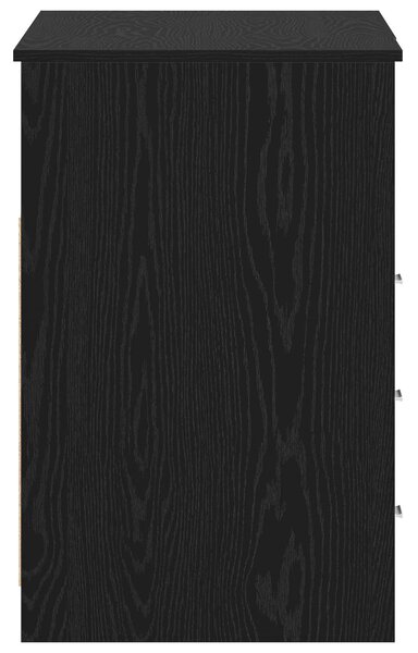 Stůl s policí 2 ks Černý dub 140 x 50 x 76 cm Kompozitní dřevo 3332543