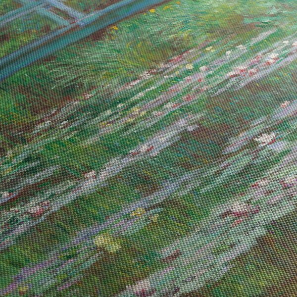 Obraz - Claude Monet, The Japanese Footbridge, reprodukce (30x30 cm)