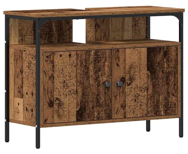 Koupelnové umyvadlové jednotky 3 ks Hnědá 80 x 30 x 60 cm 3332550