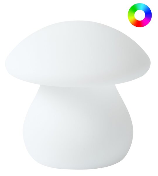 Venkovní stolní LED lampa TUIRA s dálkovým ovládáním Bílá