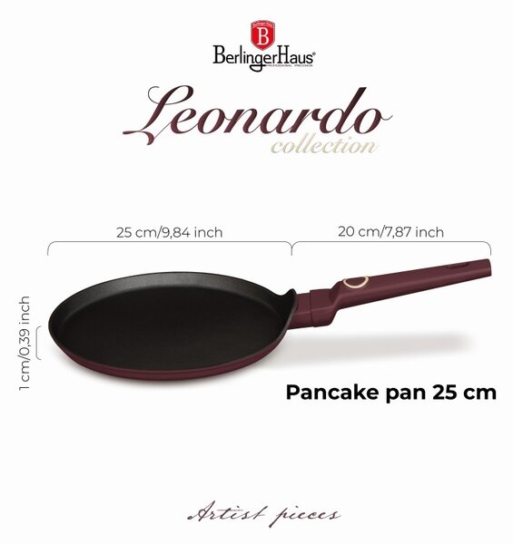 Pánev na palačinky s titanovým povrchem 25 cm Leonardo Collection