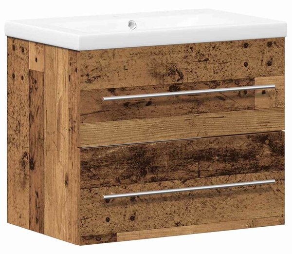 Skříňka pod umyvadlo 2 ks Staré dřevo 60 x 38,5 x 48 cm 3332542