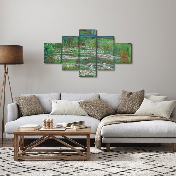 Obraz - Claude Monet, The Japanese Footbridge, reprodukce (125x70 cm)