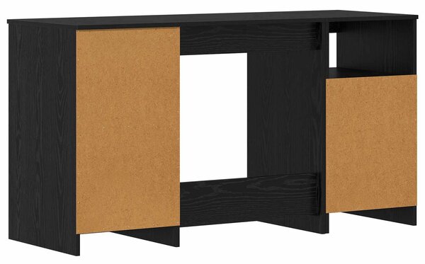 Stůl s policí 2 ks Černý dub 140 x 50 x 76 cm Kompozitní dřevo 3332543