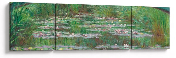 Obraz - Claude Monet, The Japanese Footbridge, reprodukce (170x50 cm)