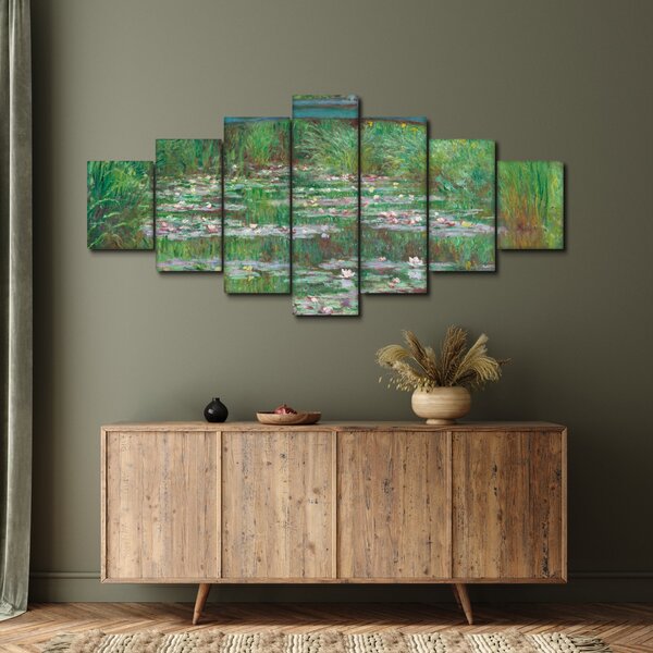 Obraz - Claude Monet, The Japanese Footbridge, reprodukce (210x100 cm)