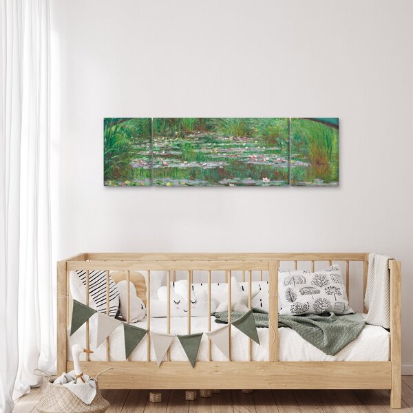 Obraz - Claude Monet, The Japanese Footbridge, reprodukce (170x50 cm)