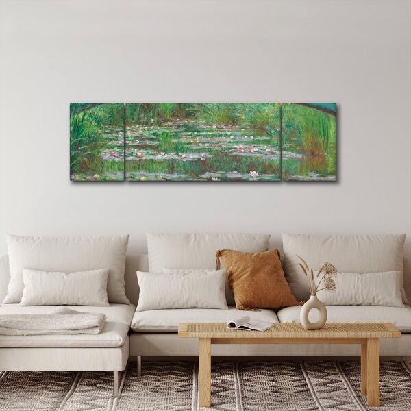 Obraz - Claude Monet, The Japanese Footbridge, reprodukce (170x50 cm)