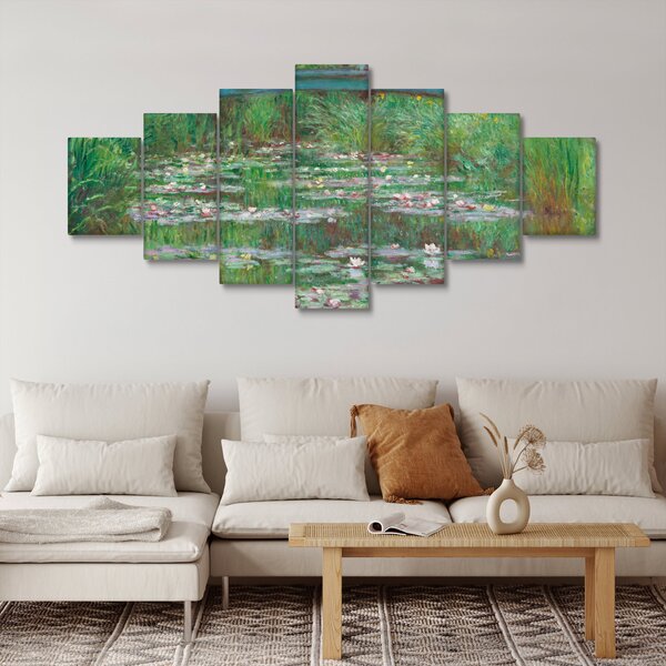 Obraz - Claude Monet, The Japanese Footbridge, reprodukce (210x100 cm)
