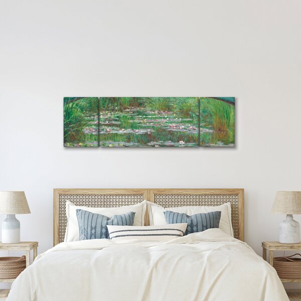 Obraz - Claude Monet, The Japanese Footbridge, reprodukce (170x50 cm)