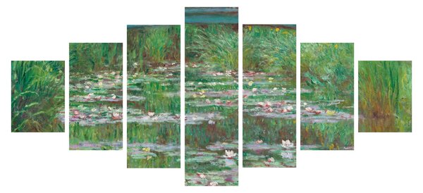 Obraz - Claude Monet, The Japanese Footbridge, reprodukce (210x100 cm)